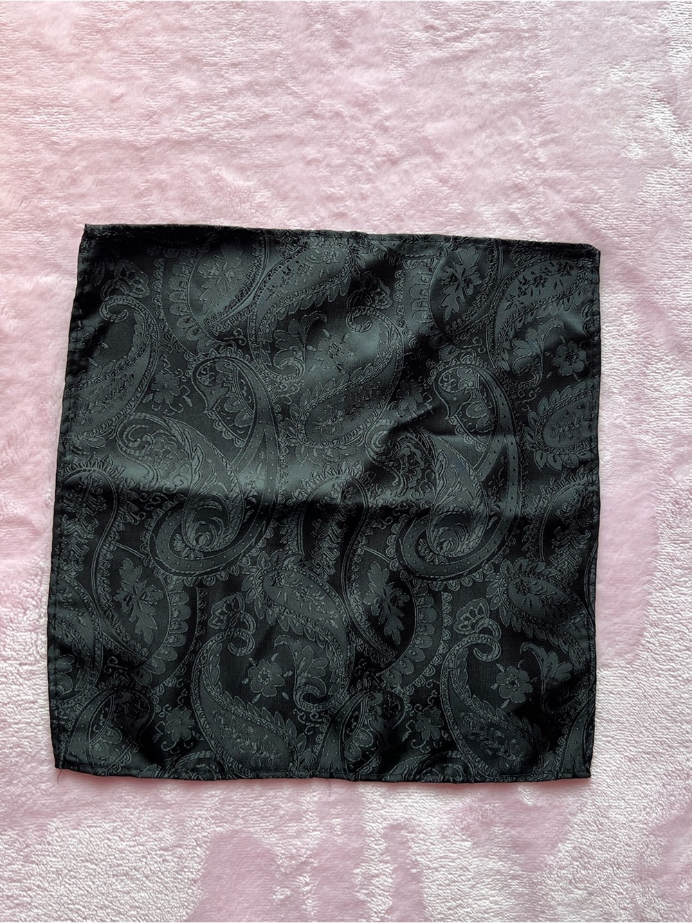Black Pocket Square